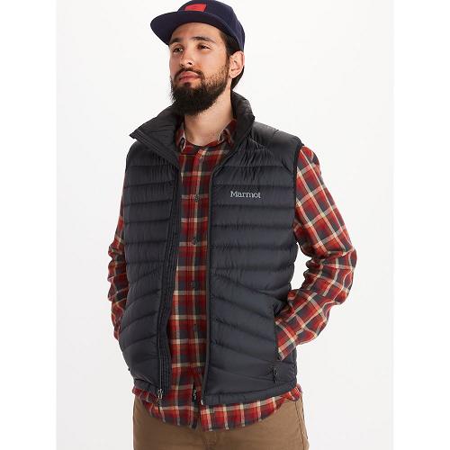 Marmot Highlander Jackets - Mens Vest Black CA5410297 Canada